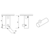 Decor Walther 0856760 Decor Walther Bar HAK1 Крючок, цвет: черный матовый