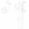Abber AF8225W Смеситель Abber Daheim AF8225W с гигиеническим душем, белый матовый