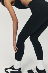 Леггинсы с рельефными швами SPORT Чёрный