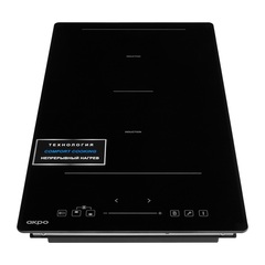 Варочная панель AKPO PIA 3092115CC BL, 2 индукционные конфорки, стеклокерамика, таймер