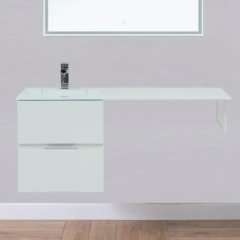 Aquanet 243726 Тумба с раковиной Алвита 120 R цв.белый (243726)