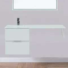 Aquanet 243726 Тумба с раковиной Алвита 120 R цв.белый (243726) фото