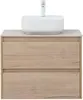 Aquanet 287902 Компл.2 - Тумба Nova Lite 75 2 ящ. цв. дуб крафт (287902)