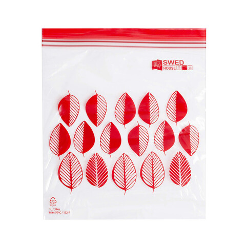 Набор пакетов с ZIP замком VASKA, объем: 1 л., размер: 19*18 см, количество: 25 шт, материал: полиэтилен