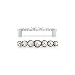 Cezares WMN633.096.KR02 Ручка-скоба WMN633.096.KR02 Swarovski 7 кристаллов, хром, 96 мм фото
