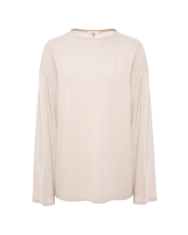 Лонгслив из льняного трикотажа