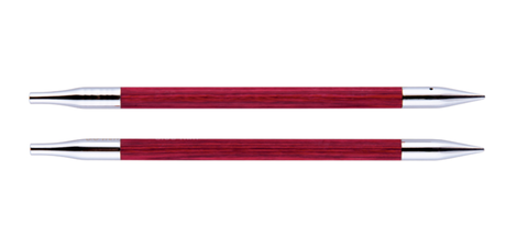 Съемные деревянные спицы без лески KnitPro Royale, 2 шт, стандартной длины, 4 мм.