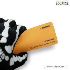 Carbins Color PPF Matte Sparkle Orange MF 04C оранжевая матовая цветная полиуретановая защитная антигравийная пленка