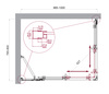 BelBagno LUCE-AH-21-100/80-C-Cr LUCE-AH-21-100/80-C-Cr Душевой уголок