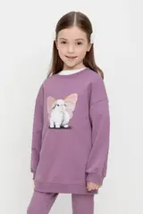 джемпер  для девочки  КР 302552/насыщенный виноград к525