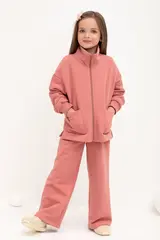 брюки  для девочки  КР 400614/кирпичная пыль к425