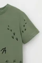фуфайка  для мальчика  КР 302699-1/папоротник,следы динозавра к540