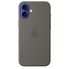 Силиконовый чехол с поддержкой MagSafe Apple Silicone Case для iPhone 16 Plus, Stone Gray (Каменно-серый)