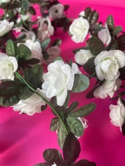 Лиана с Розами, 45 голов на лиане, Белые розы, длина одной лианы 2,37 м, набор 2 лианы