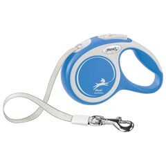 Flexi NEW LINE Comfort рулетка New Classic XS (до 12 кг) лента 3 м серый/синий,