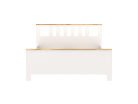 САГА кровать двойная 160х200, габариты: 173.6х208.7х100.7 см, белый/ясень