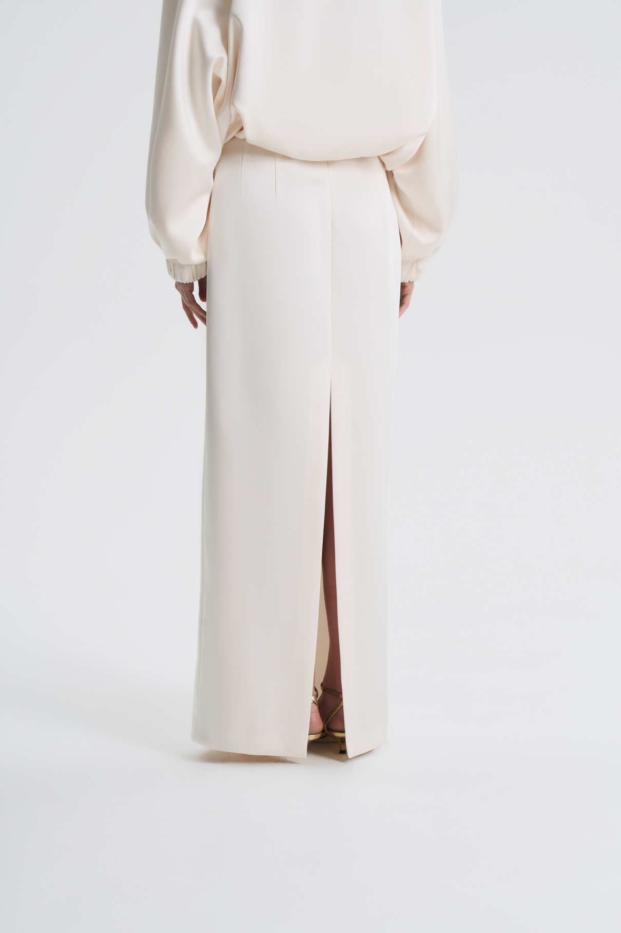 Юбка макси из тафты