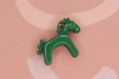 Подвеска лошадь зеленая 30х25х8 мм