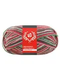 Пряжа Lana Grossa Meilenweit 100 Merino Christmas Lurex 6802