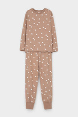 пижама  для девочки  К 1561/беж,колокольчики
