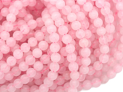 Нить бусин из розового кварца 10,4мм, гладкие