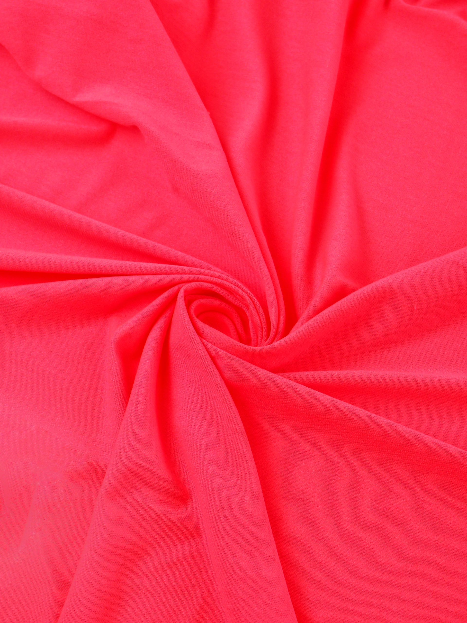 Кулирка на ластовицу розово-красная неоновая с лайкрой отрезами