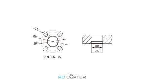 Пропеллер карбоновый FA 34.2x11.2 T-Motor складной (пара)