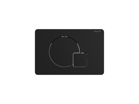 Aquatek KDI-0000069 KDI-0000069(QD) Панель смыва Черный матовый (клавиши круг/квадрат), 162*244 мм