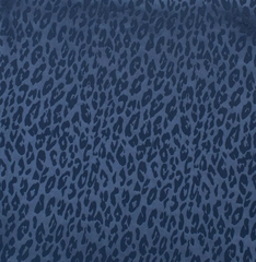 Атлас жаккард "Моар" леопард, 100 г/м2, ш. 150 см, т. синий