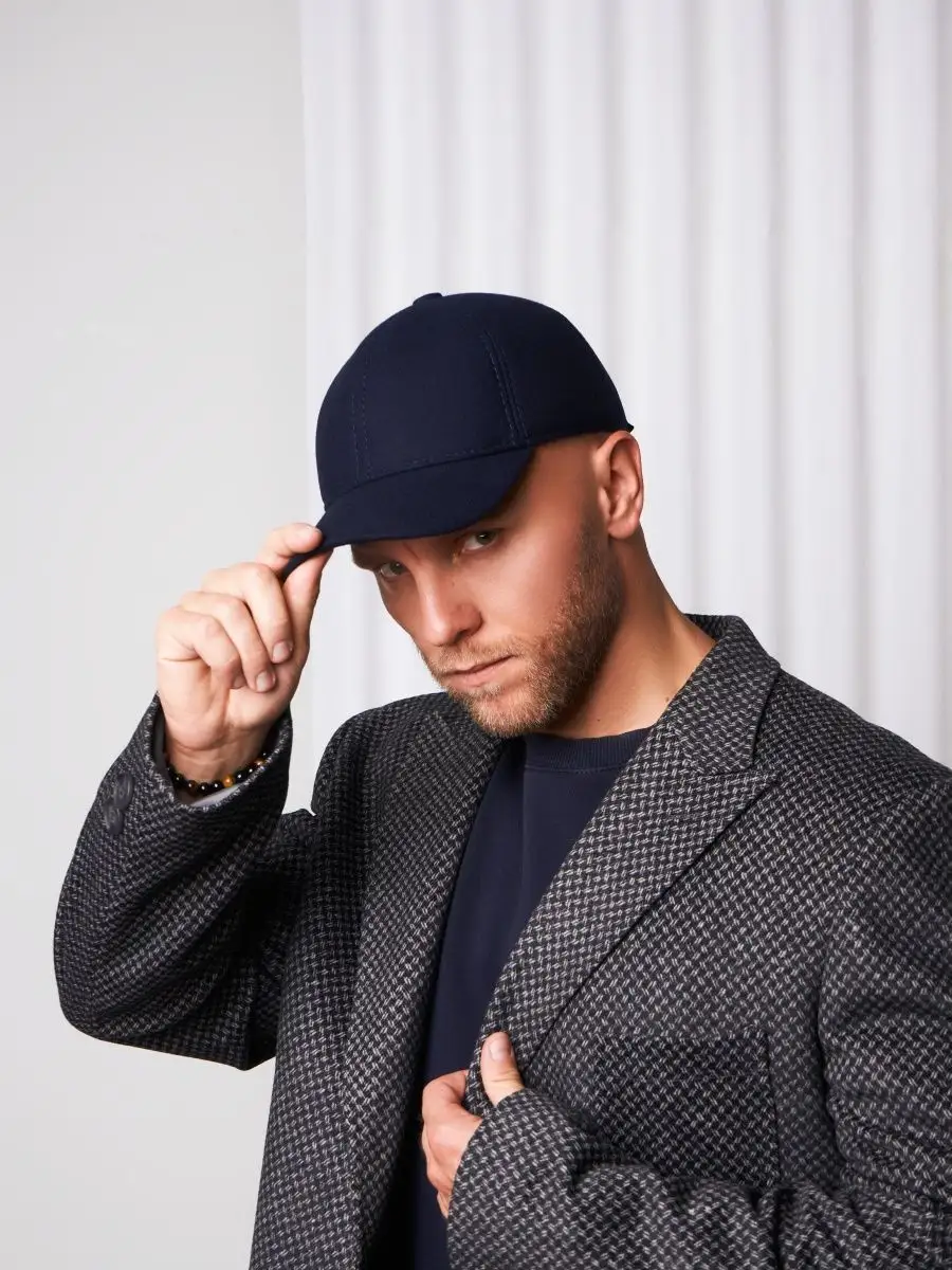 Кепка утепленная с ушками драповая