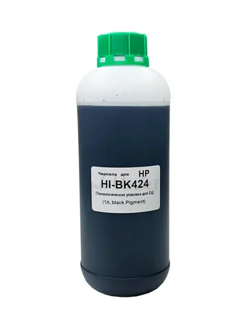 Чернила Myink HI-BK424  для HP 1л, black Pigment (Технологическая упаковка для СЦ)