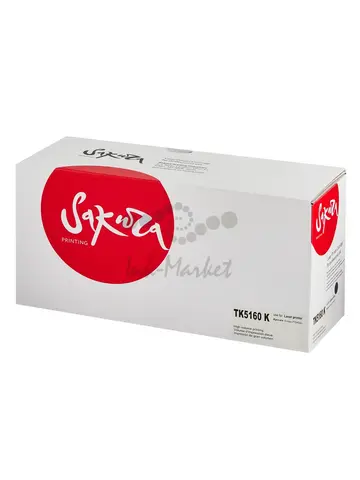 Картридж Sakura TK5160K (1T02NT0NL0) для Kyocera P7040, черный, 16000 к.
