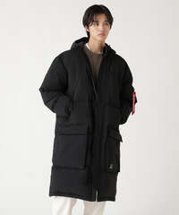 Пуховик Alpha Industries Long Puffer Parka Black (Черная)