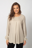 Блузка для беременных 16308 цепи на бежевом