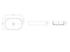 Isvea Infinity 10NF65055-2U Раковина накладная ШГВ 550*360*120 отверстия для смесителя отсутствуют, цвет терракотовый матовый