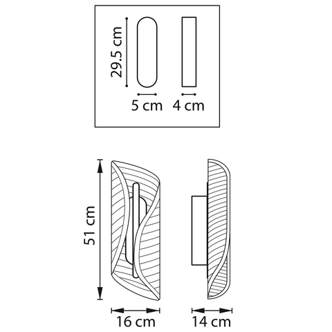 Настенный светодиодный светильник Lightstar Varese 731663
