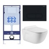 Aquatek SET Aquatek ДИВА-017 4в1 (рама Aquatek Standard INS-0000012+ кркпеж KKI-0000002+клавиша KDI-0000017+унитаз ДИВА AQ2012-00 с тонким сиденьем soft-close