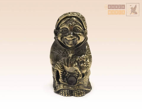 колокольчик Бабушка с кошкой