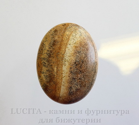 Кабошон овальный Яшма Пейзажная 40х30х8 мм №10 ()