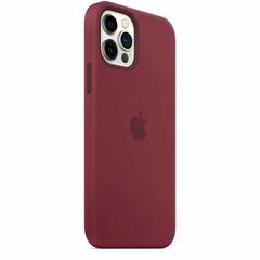 Чехол Apple силиконовый MagSafe для iPhone 12/12 Pro - Plum