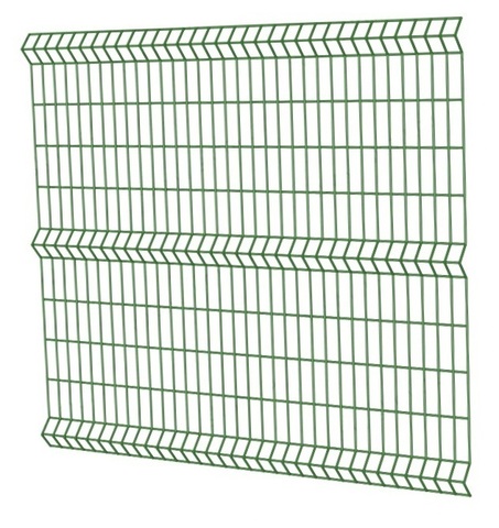 Сетка 1,7х2,5 м зеленая 6005 пруток З мм / 3Р  заборная 3D