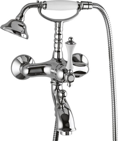 Cezares MARGOT-VDM-01-M MARGOT-VDM-01-M Смеситель для ванны с ручным душем, хром, ручка хром