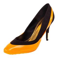 Галоши под каблук Оранжевые универсальные глянцевые