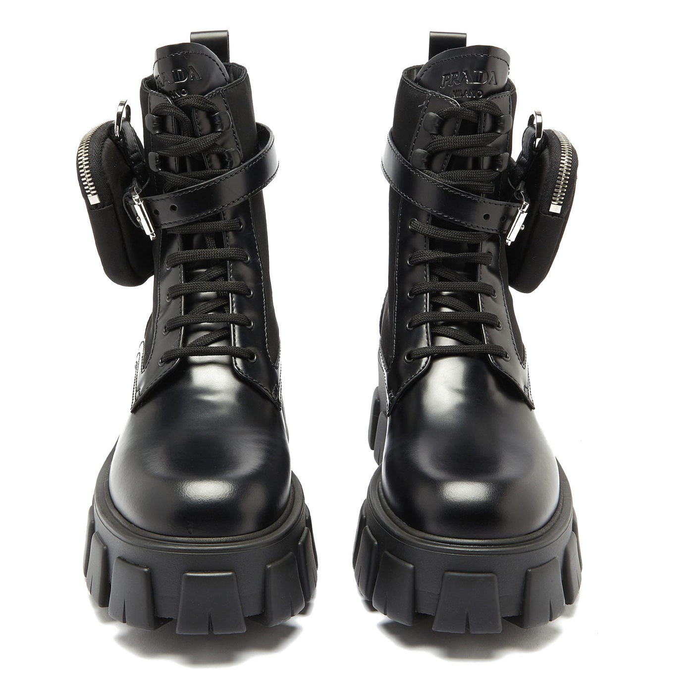 Prada Detachable-pouch Combat Boots Black - купить по выгодной цене |  