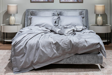 Пододеяльник 200x220 Garda Decor Серпенте серый