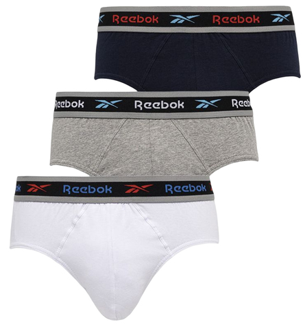 Боксерки теннисные Reebok Mens Brief BAILEY 3P - vector navy/grey marl/white