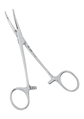 Зажим кровоостанавливающий "Москит" вертикально-изогнутый для новорожденных 125 мм