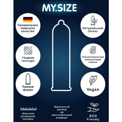 Презервативы MY.SIZE PRO 69, 3 шт. (22,3 × 6,9 см)