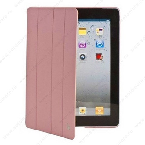 Чехол-книжка Jisoncase Executive для Apple iPad 4/ 3/ 2 светло-розовый JS-IPD-06H