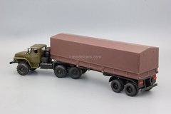Ural-44202 semitrailer with tarpaulin Elecon 1:43